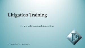 Litigation Training